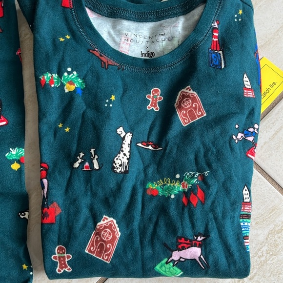 NWT Indigo Organic Cotton PJ’s Set Size 14 - Picture 5 of 7